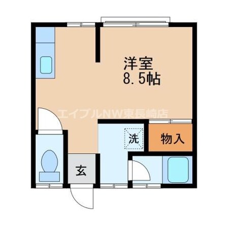 長崎大学駅 徒歩11分 2階の物件間取画像